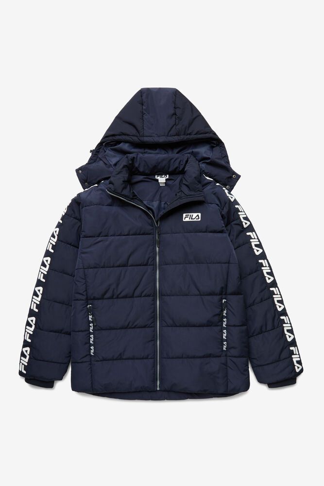 Fila Jakke Herre Marineblå Pace Puffer 861730-VRQ